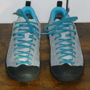 ASOLO Gray Leather Low Top Women's Hiking Shoes